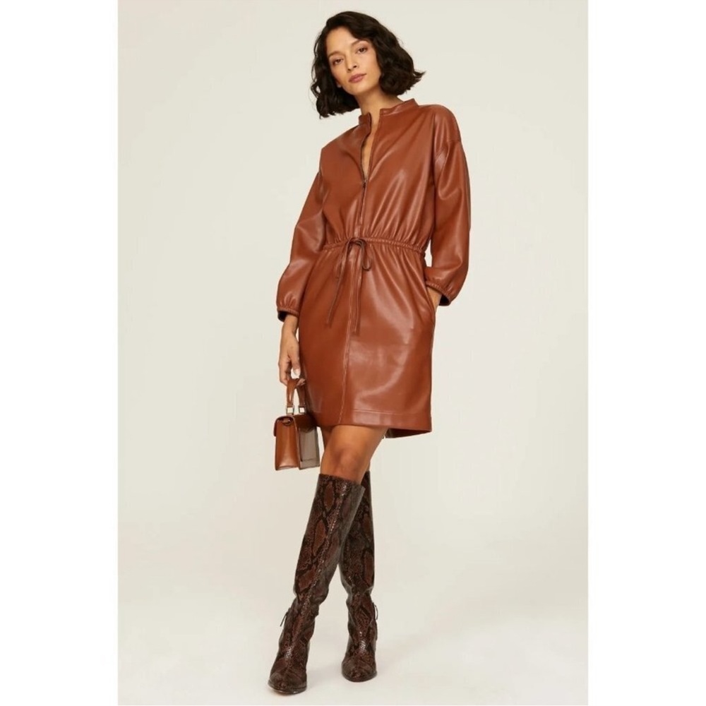 Natori Vegan Luxe Leather Dress